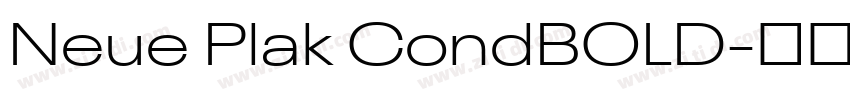 Neue Plak CondBOLD字体转换